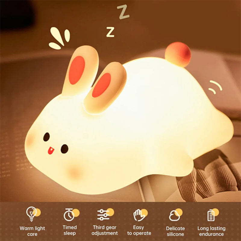 Cute LED  Rabbit Night Light